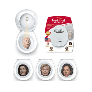Conservative Comedy Peelitcal Target 🔴  Joe and his Hoes (Joe, Kamala, Hillary, Nancy) Pee-Litical Target Toilet Light Projector