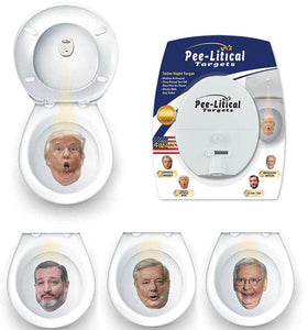 Conservative Comedy Peelitcal Target Trump & Republicans Pee-Litical Target Toilet Light Projector