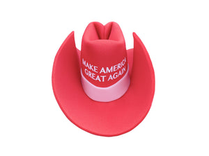 www.giantmagahat.com Cowboy MAGA Hat One size fits all / Red Giant Cowboy "Make America Great Again" Hat